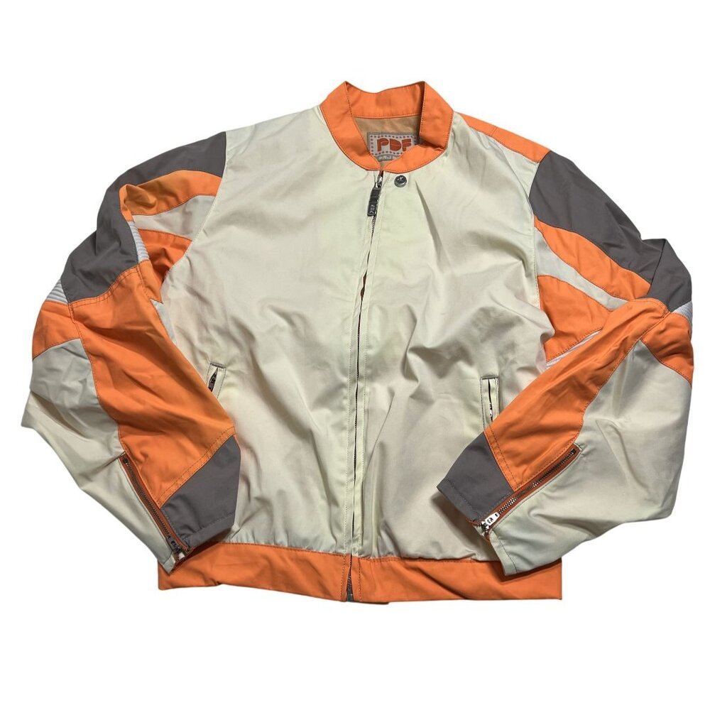 PDF Soul Cross Bomber Jacket in Creamcicle